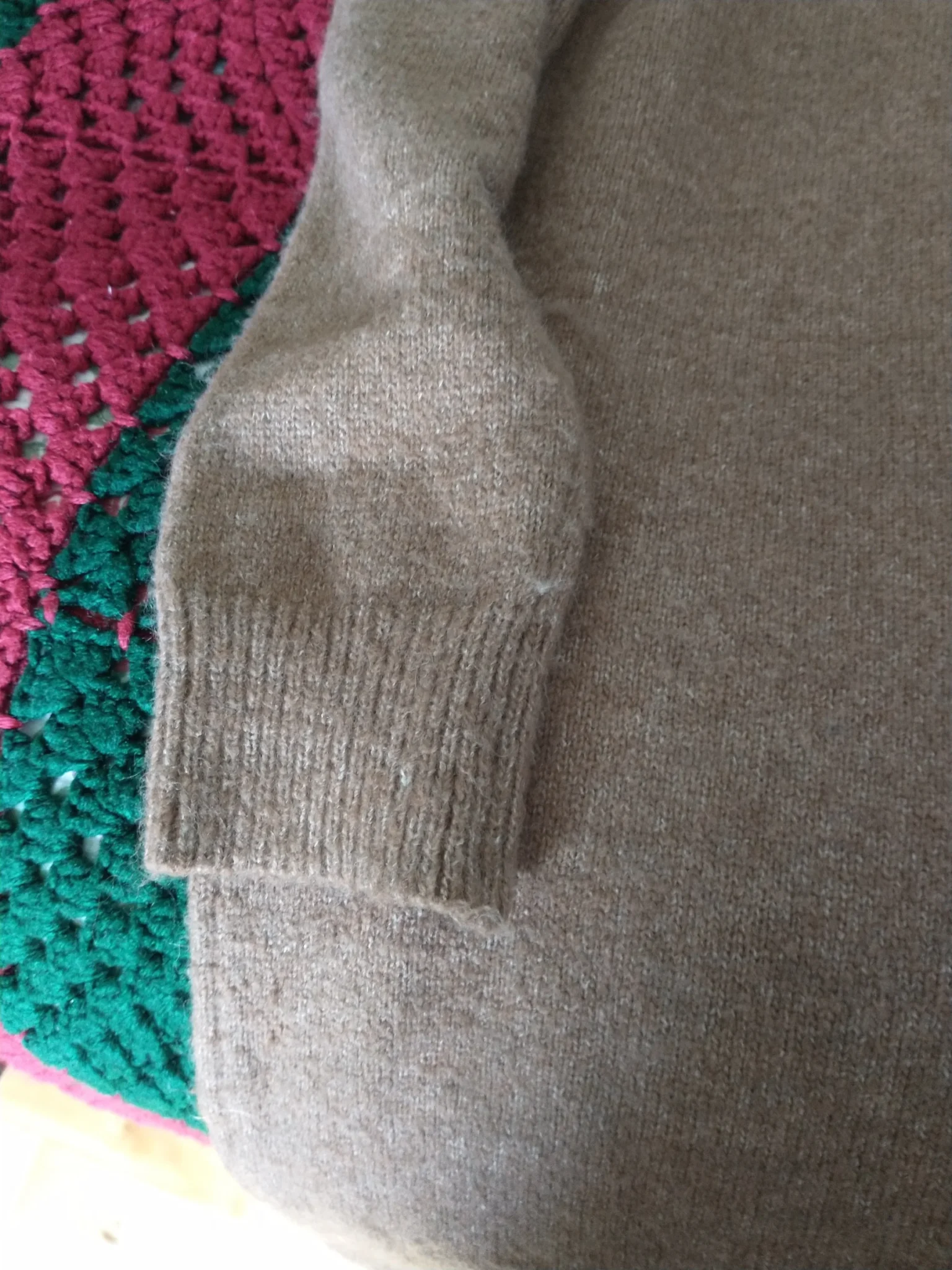 Image for Maternity pink wool dress