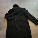 Thumbnail for Manteau noire en laine taille XL