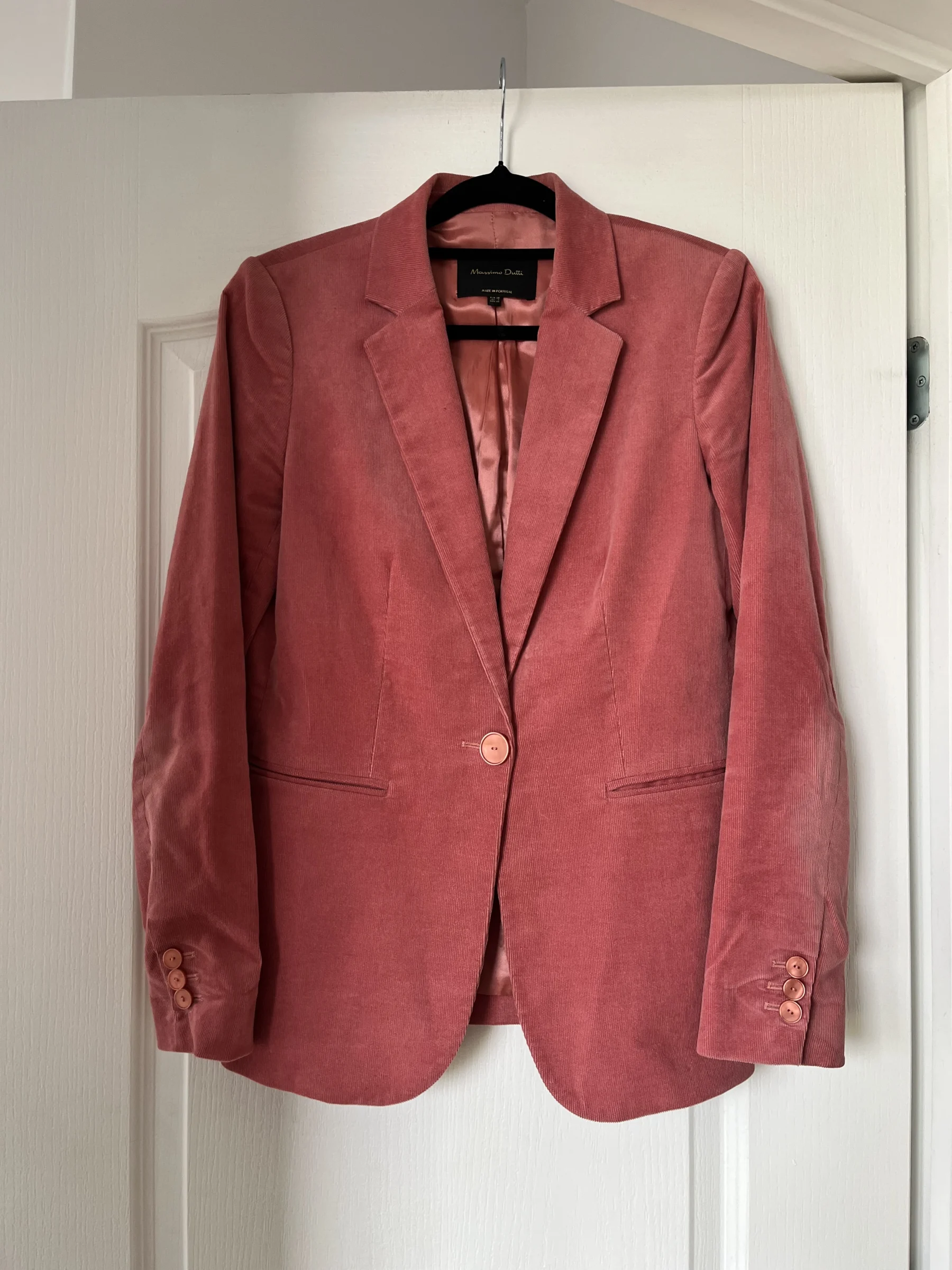 Veste en velours rose Massimo Dutti femme taille 38 Massimo Dutti seconde main