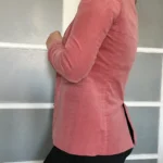 Thumbnail for Massimo Dutti women's pink velvet jacket size 38