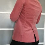 Thumbnail for Massimo Dutti women's pink velvet jacket size 38