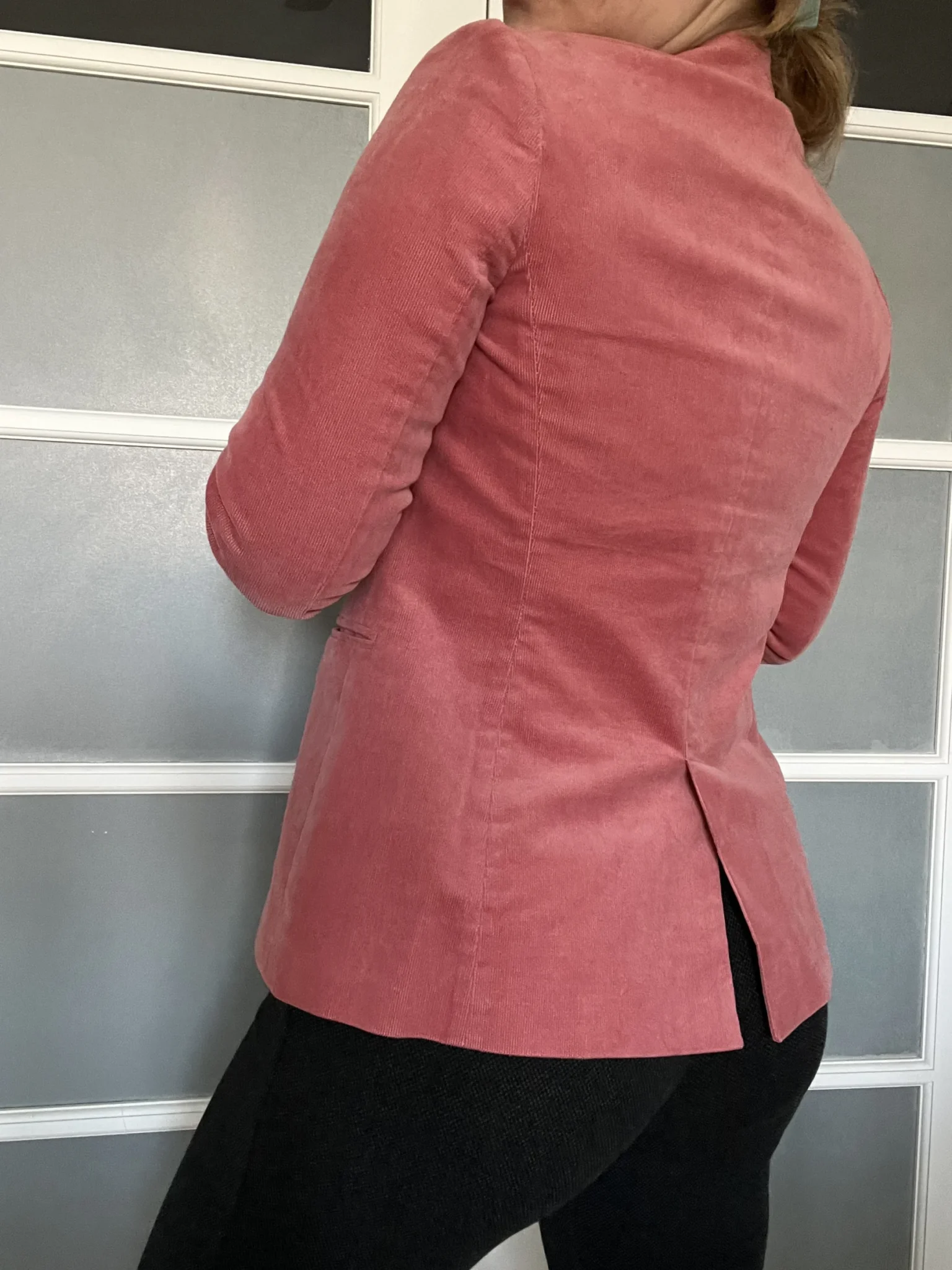 Image for Massimo Dutti women's pink velvet jacket size 38