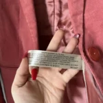 Thumbnail for Massimo Dutti women's pink velvet jacket size 38