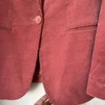 Thumbnail for Massimo Dutti women's pink velvet jacket size 38