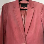 Thumbnail for Massimo Dutti women's pink velvet jacket size 38