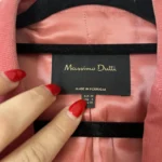 Thumbnail for Massimo Dutti women's pink velvet jacket size 38