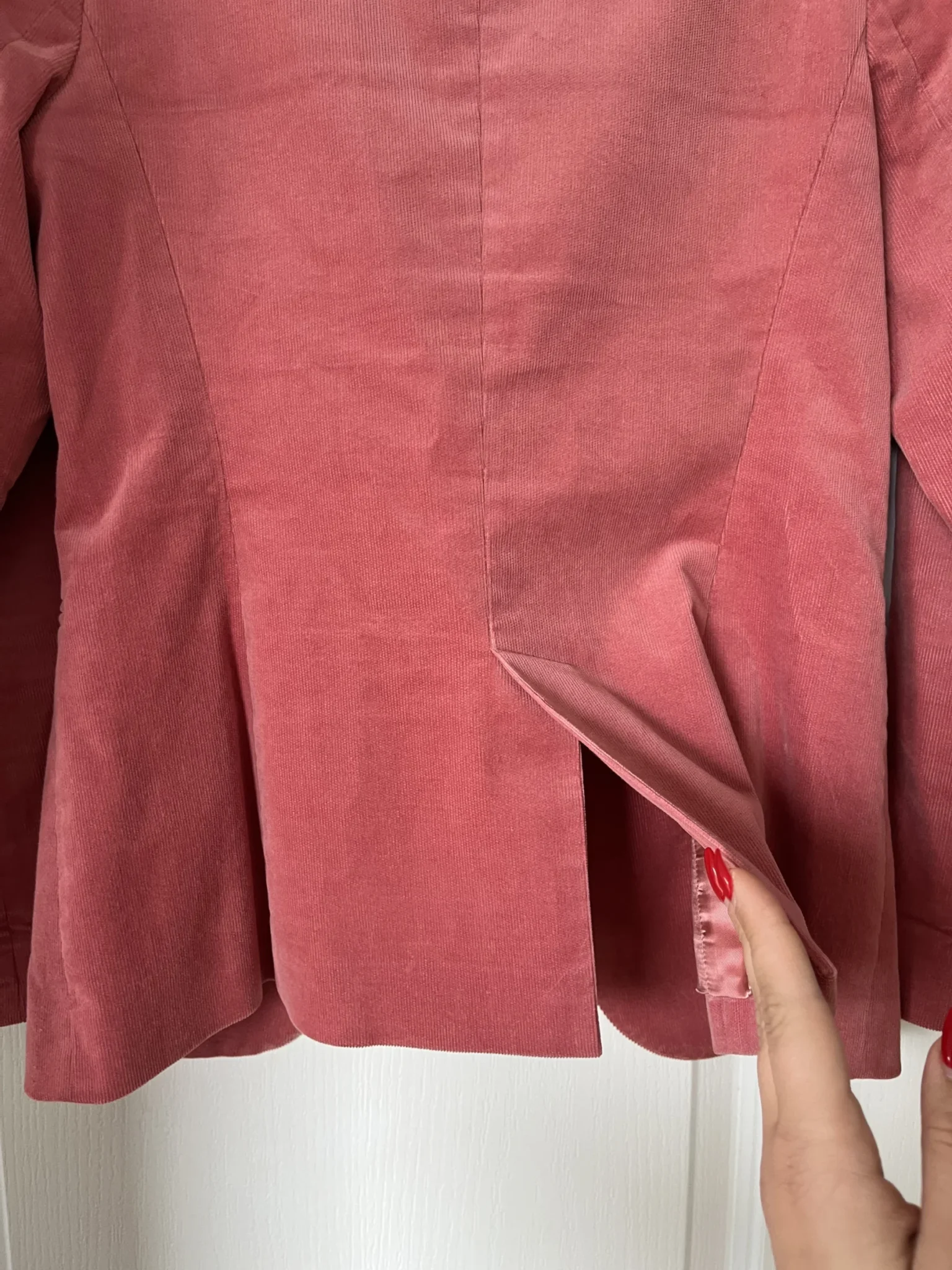 Image for Massimo Dutti women's pink velvet jacket size 38