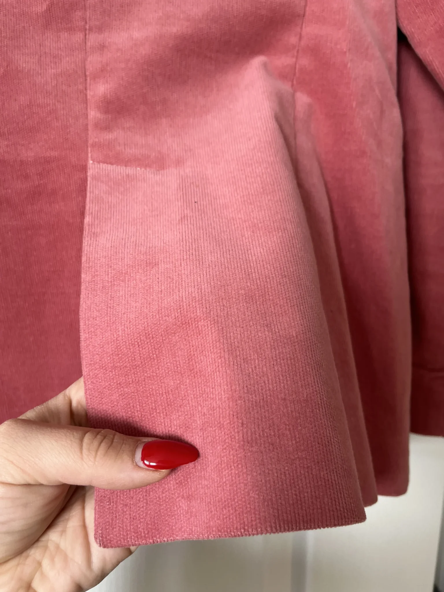 Image for Massimo Dutti women's pink velvet jacket size 38