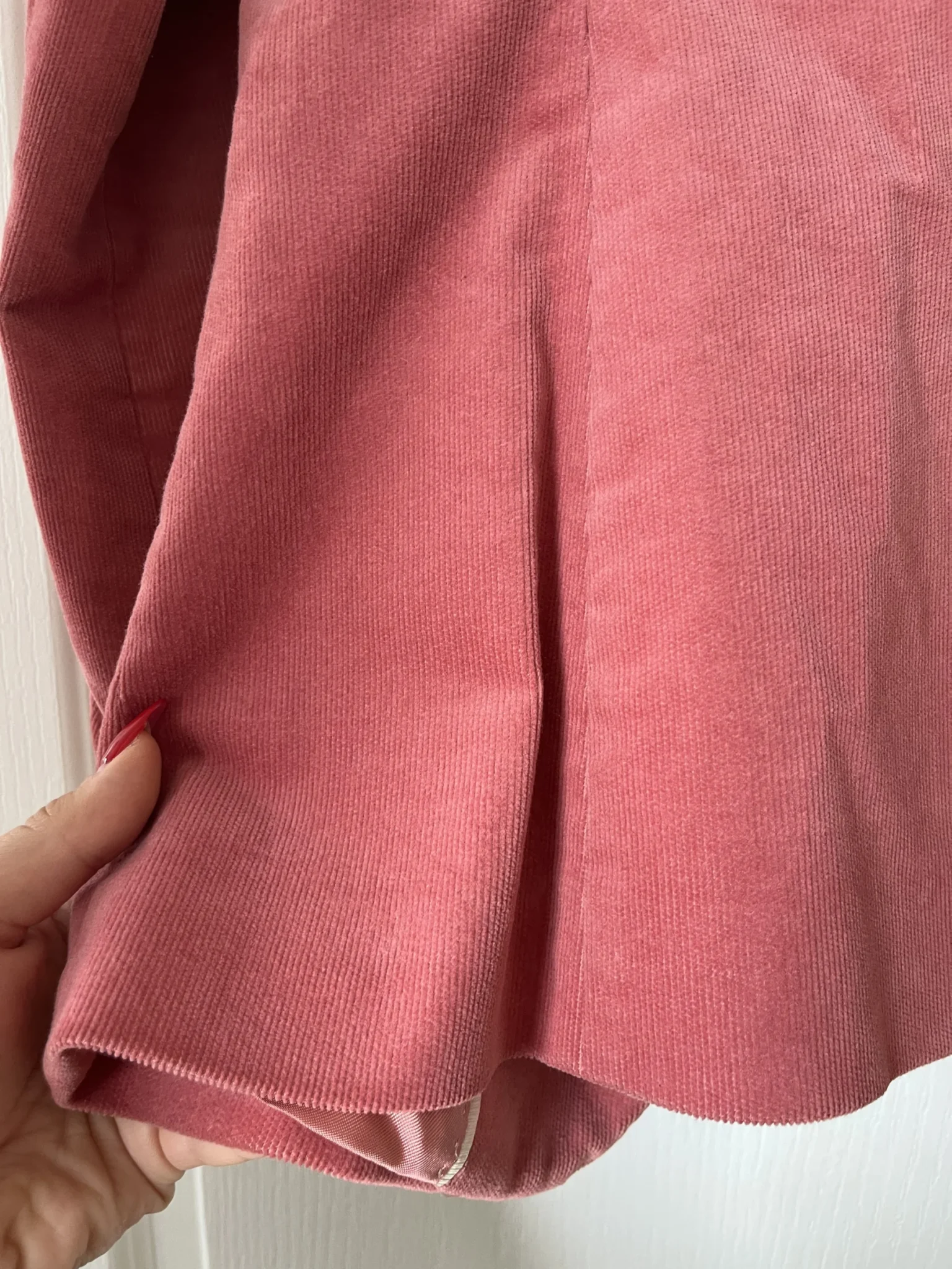 Image for Massimo Dutti women's pink velvet jacket size 38