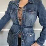 Thumbnail for Gap women's M denim jacket with gathered sleeves