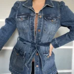 Thumbnail for Gap women's M denim jacket with gathered sleeves