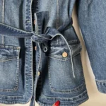 Thumbnail for Gap women's M denim jacket with gathered sleeves