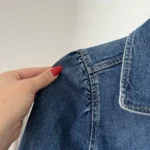 Thumbnail for Gap women's M denim jacket with gathered sleeves
