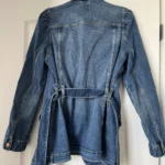 Thumbnail for Gap women's M denim jacket with gathered sleeves