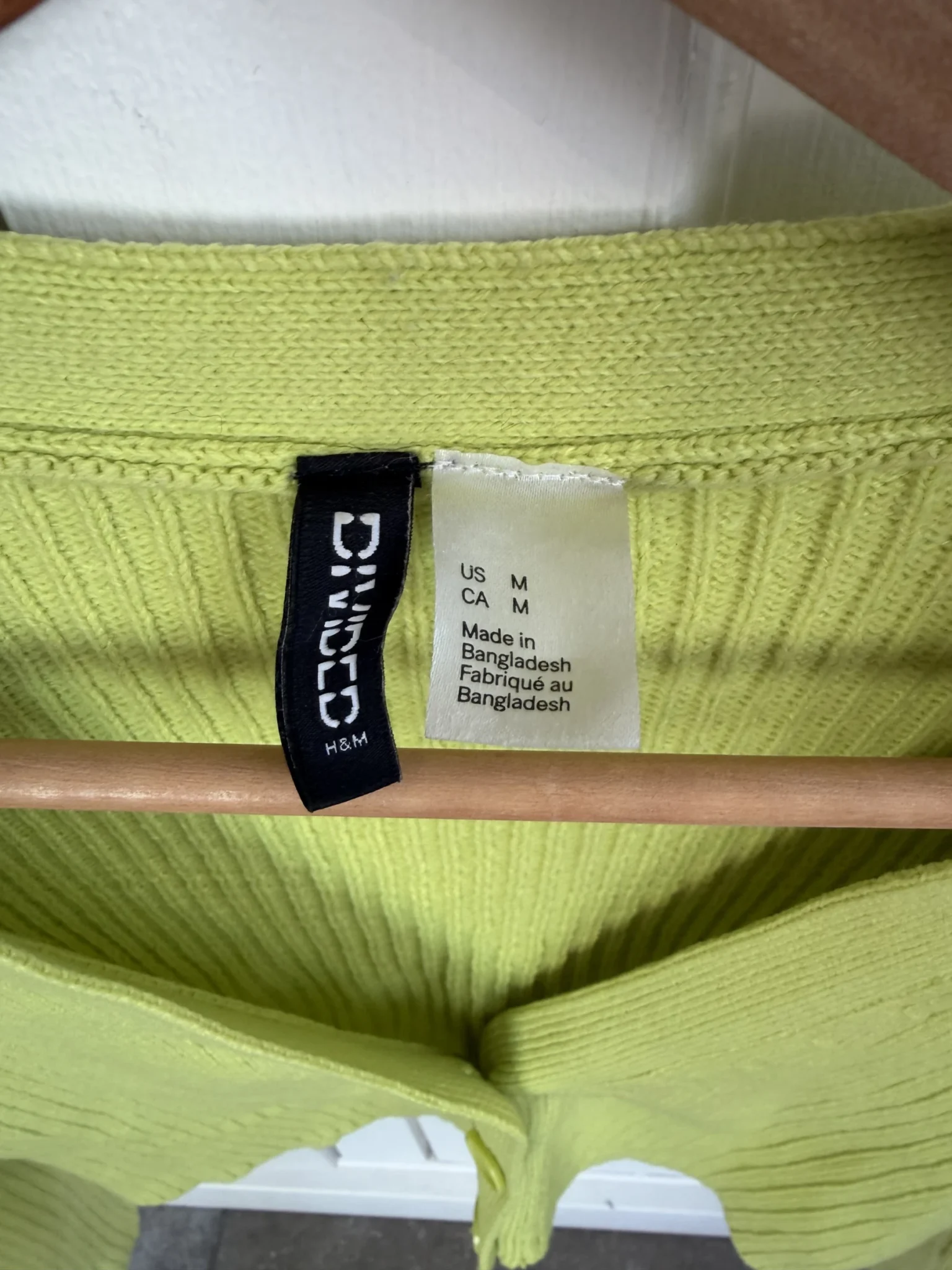 Image for Tricot court H et M lime