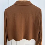 Thumbnail for Short suede shirt