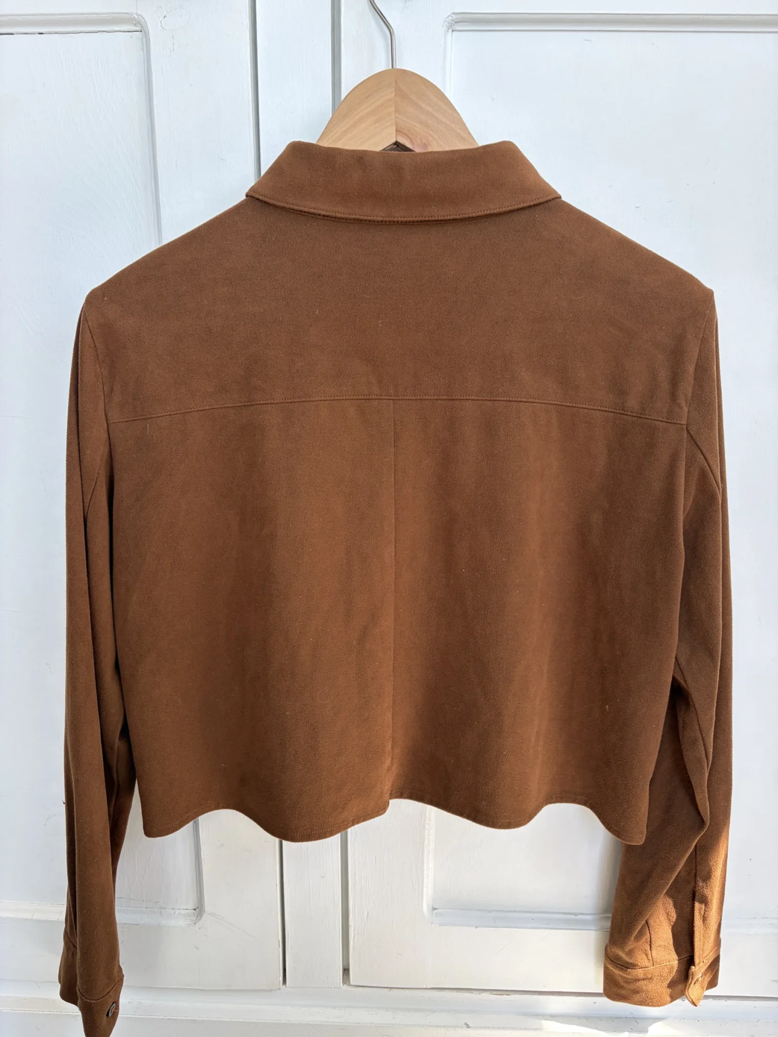 Image for Short suede shirt