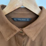 Thumbnail for Short suede shirt