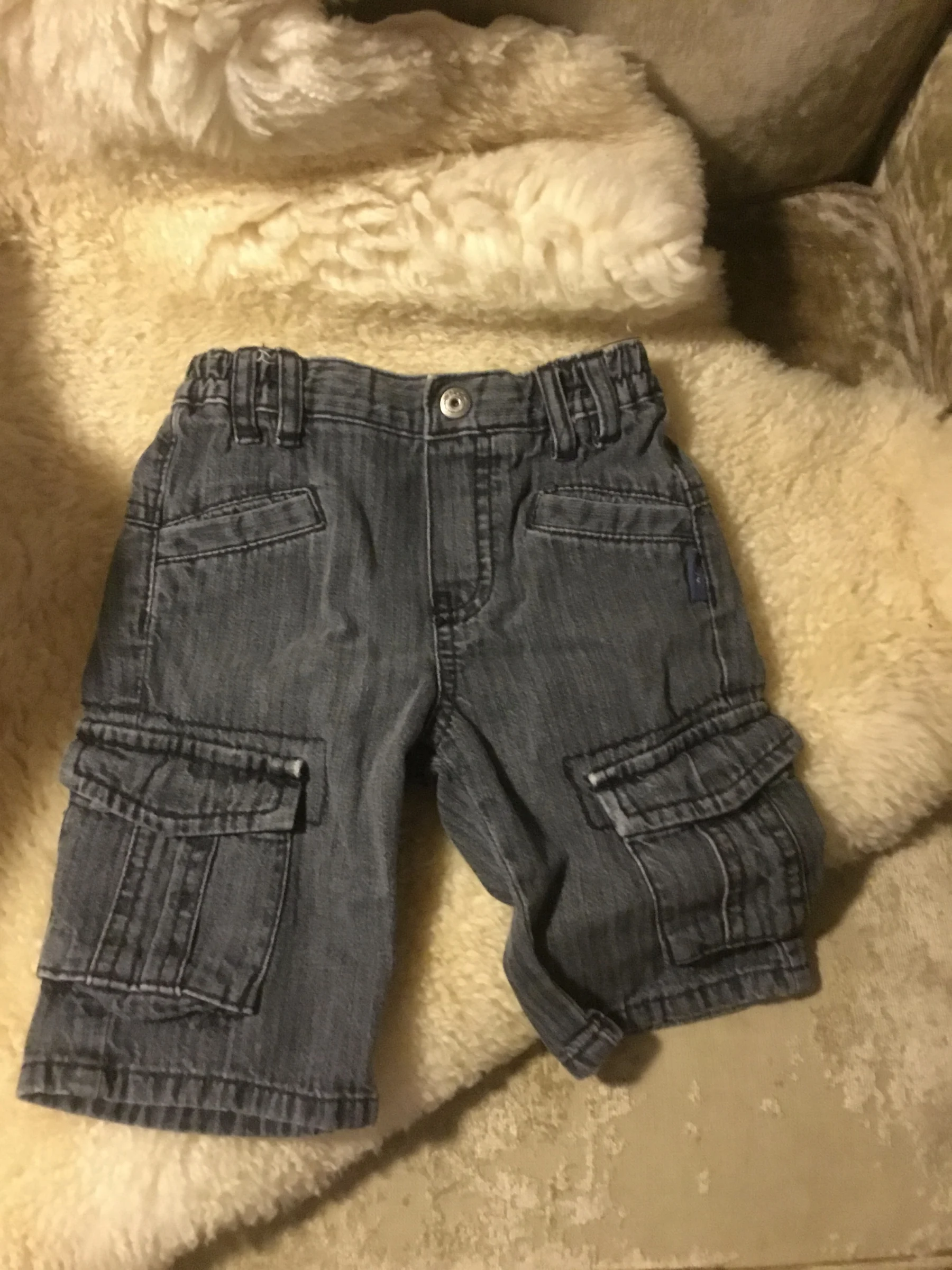 Pantalon jeans mexx rayé, 9 - 12 mois fait petit Mexx seconde main