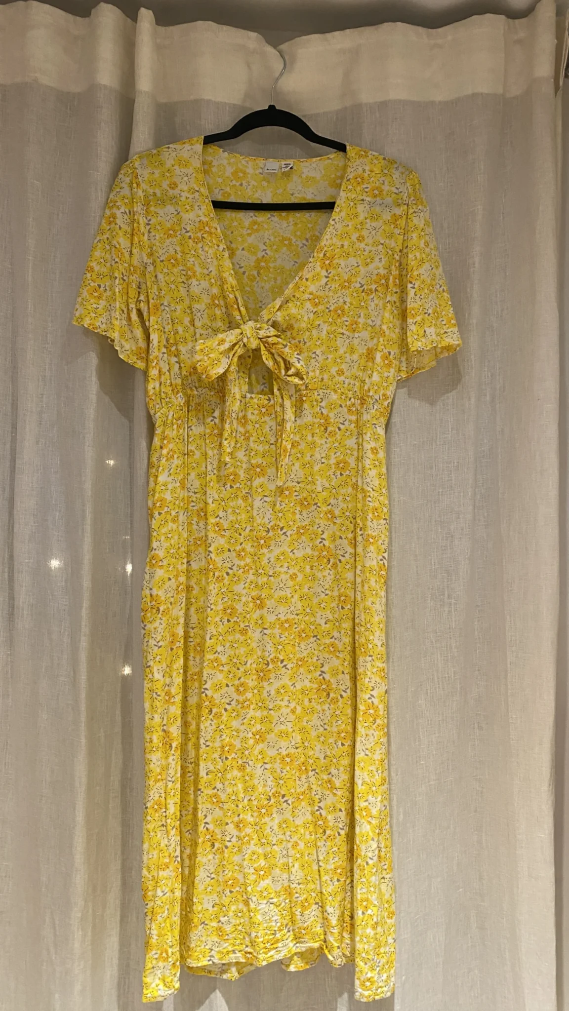 Featured image for Robe soleil motif floral à noeud - Twik - Taille L 🌻