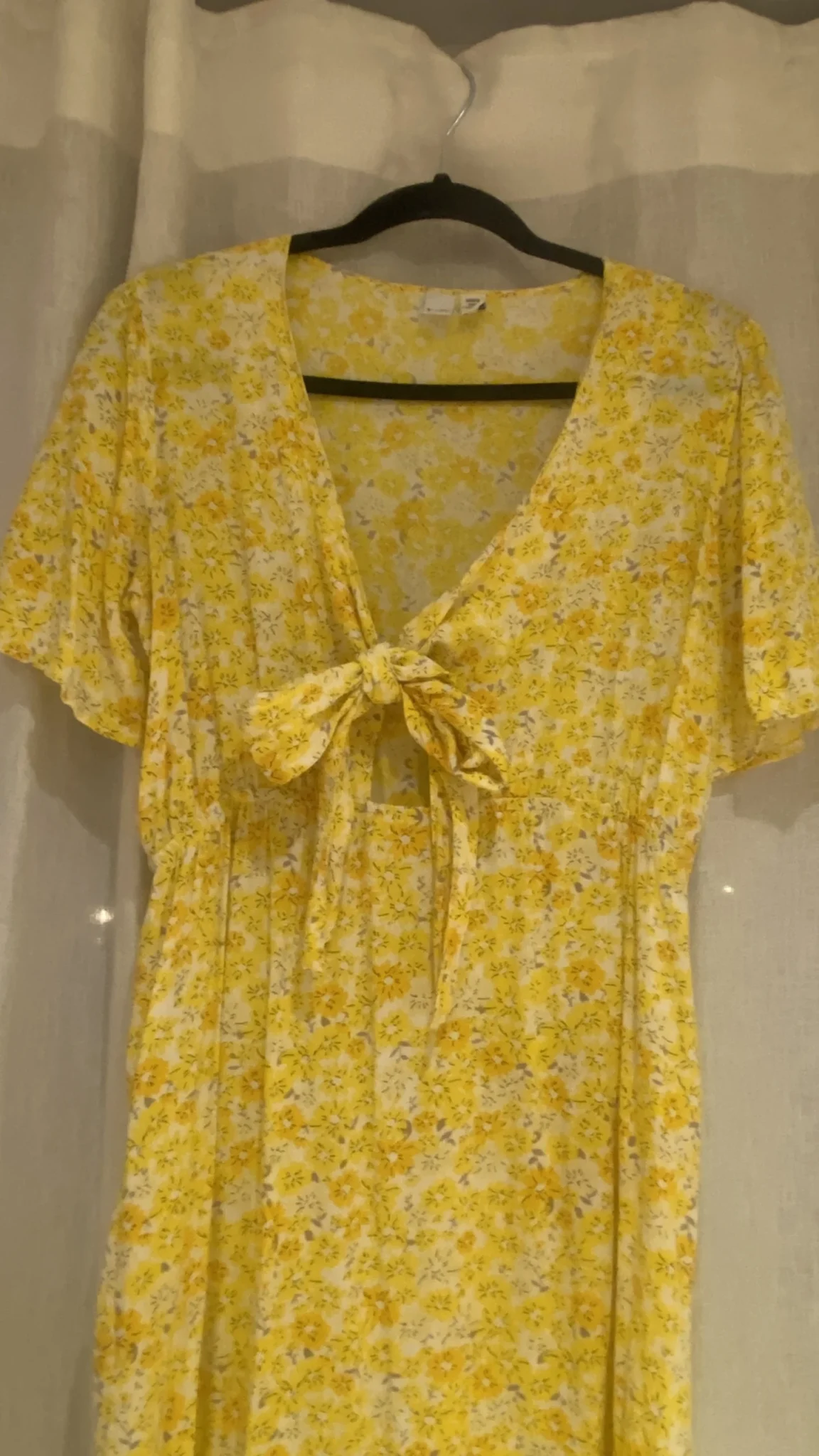 Image for Robe soleil motif floral à noeud - Twik - Taille L 🌻