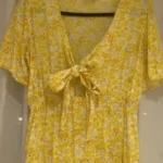Thumbnail for Robe soleil motif floral à noeud - Twik - Taille L 🌻