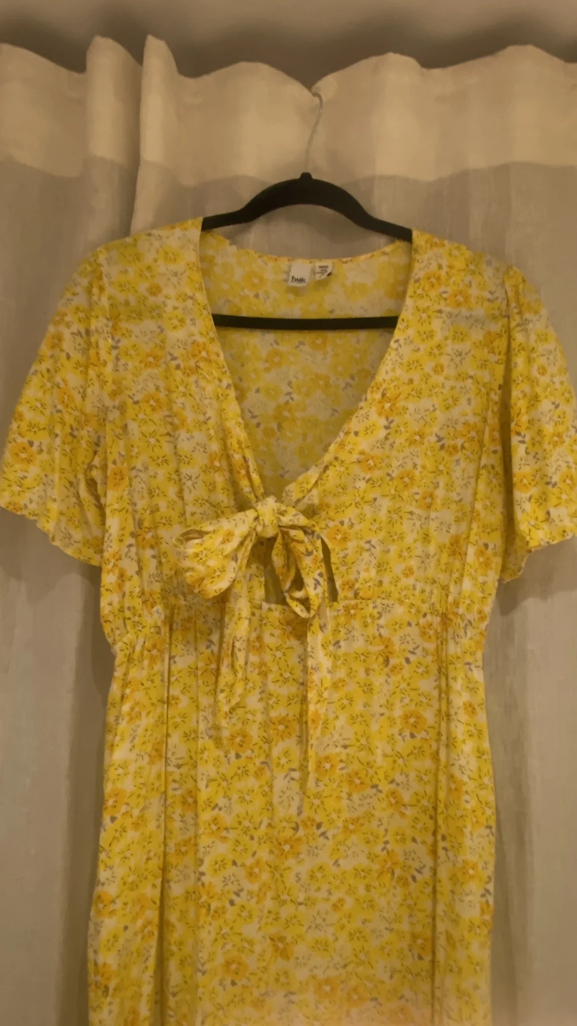 Image for Robe soleil motif floral à noeud - Twik - Taille L 🌻