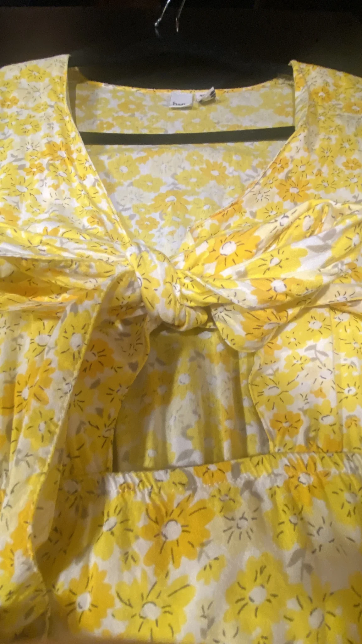 Image for Robe soleil motif floral à noeud - Twik - Taille L 🌻