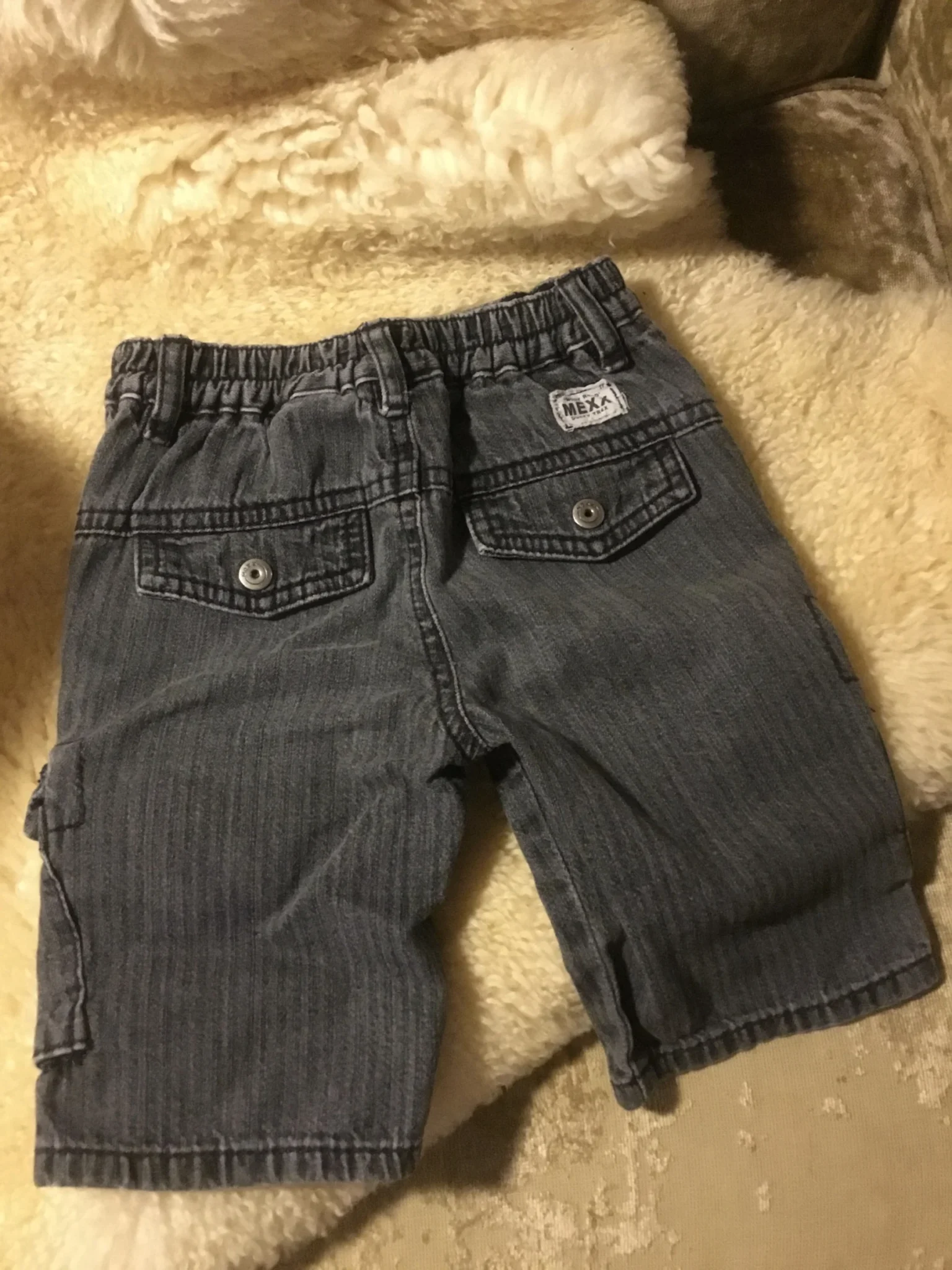 Image for Pantalon jeans mexx rayé, 9 - 12 mois fait petit