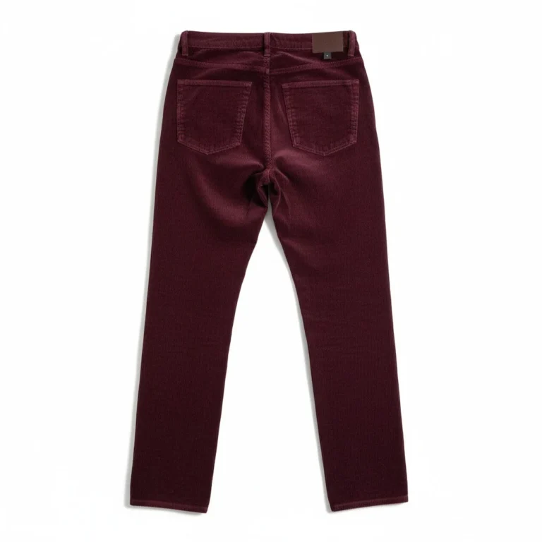 Image for Pantalon velours côtelé bourgogne