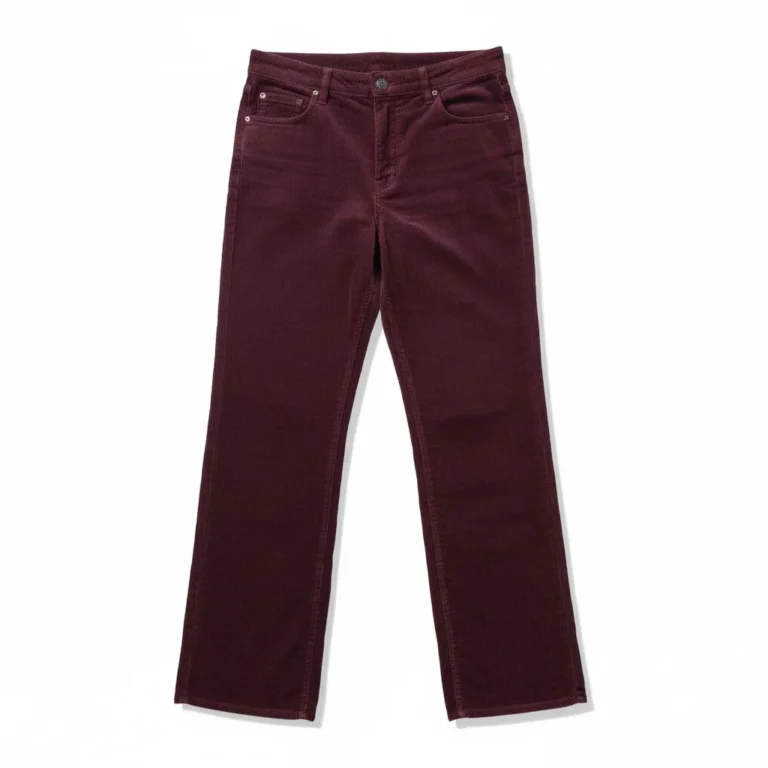 Image for Pantalon velours côtelé bourgogne