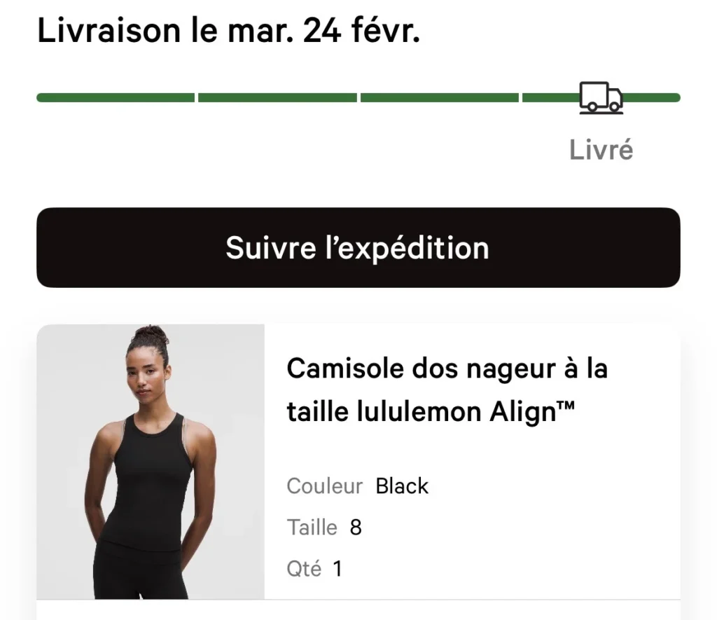 Image for Lululemon black camisole