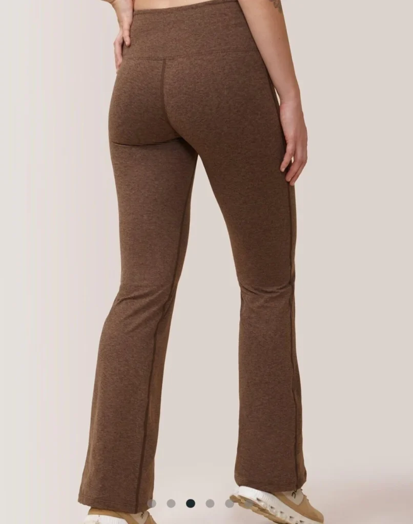 Image for Rose Boréal flared leg legging