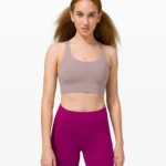 Featured thumbnail for Soutien-gorge lululemon Energy Bra Long Line - Violet Verbena - Taille 12
