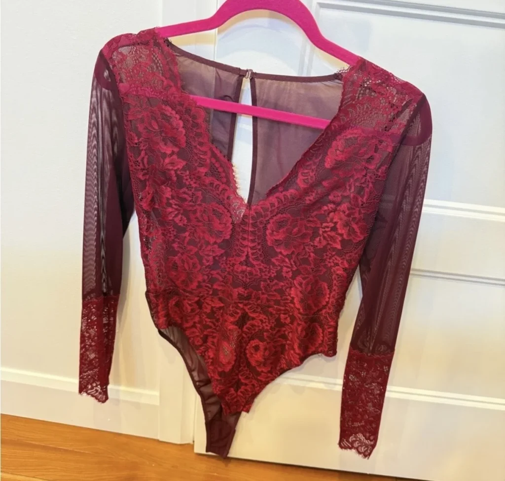 Image for La Senza Red lace bodysuit