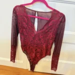 Thumbnail for La Senza Red lace bodysuit