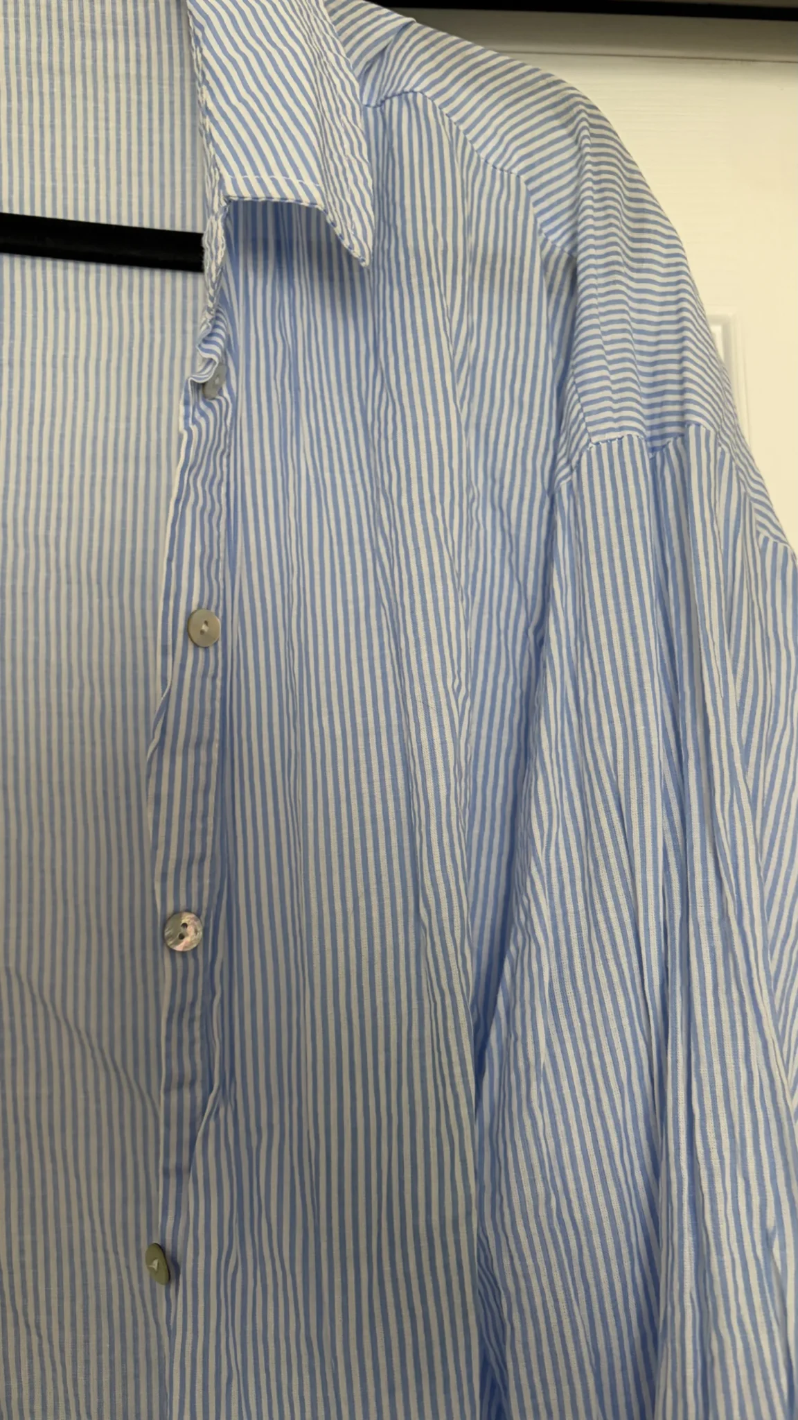 Featured image for Chemise rayée bleu et blanche