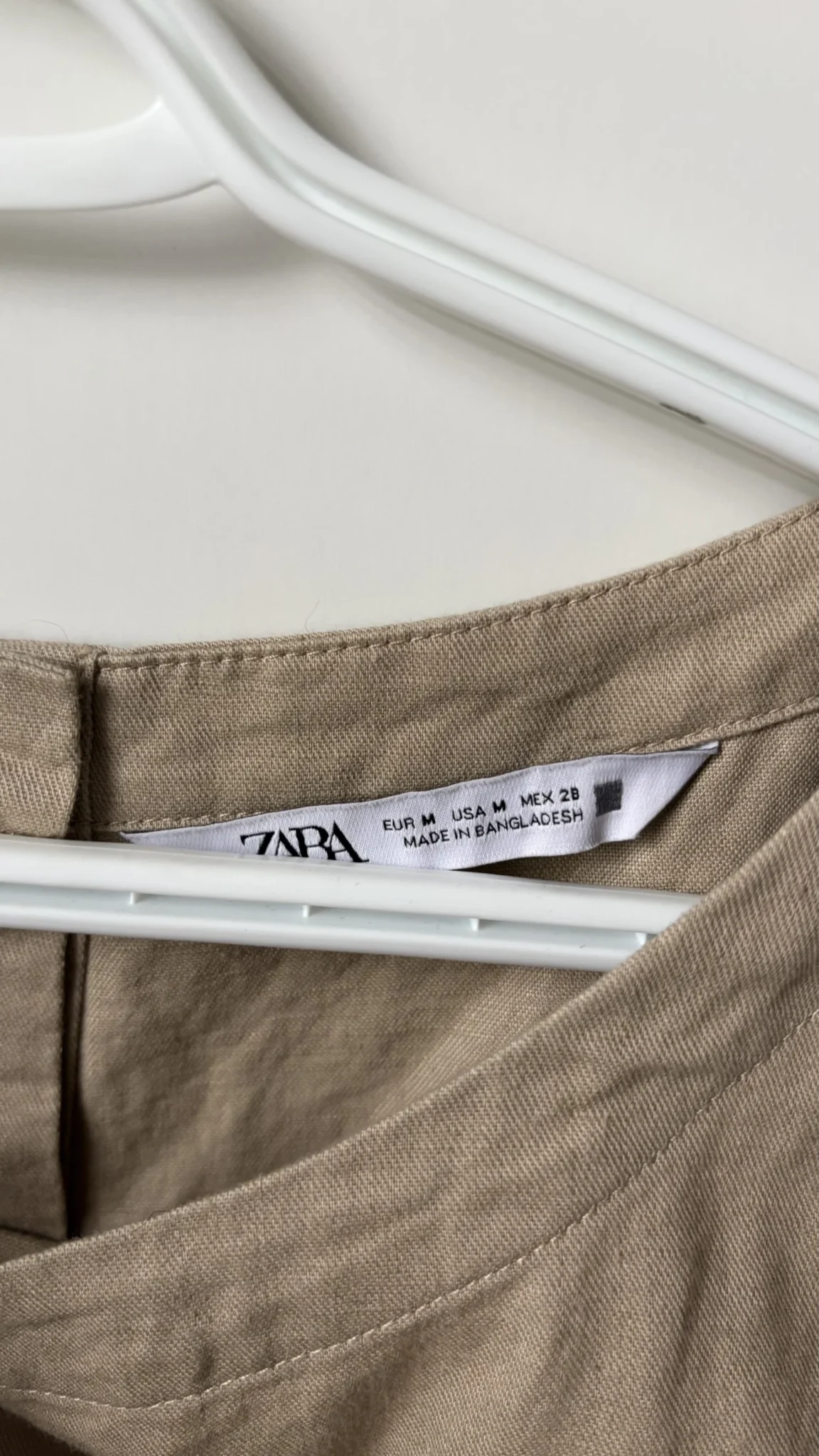 Image for Haut crop beige