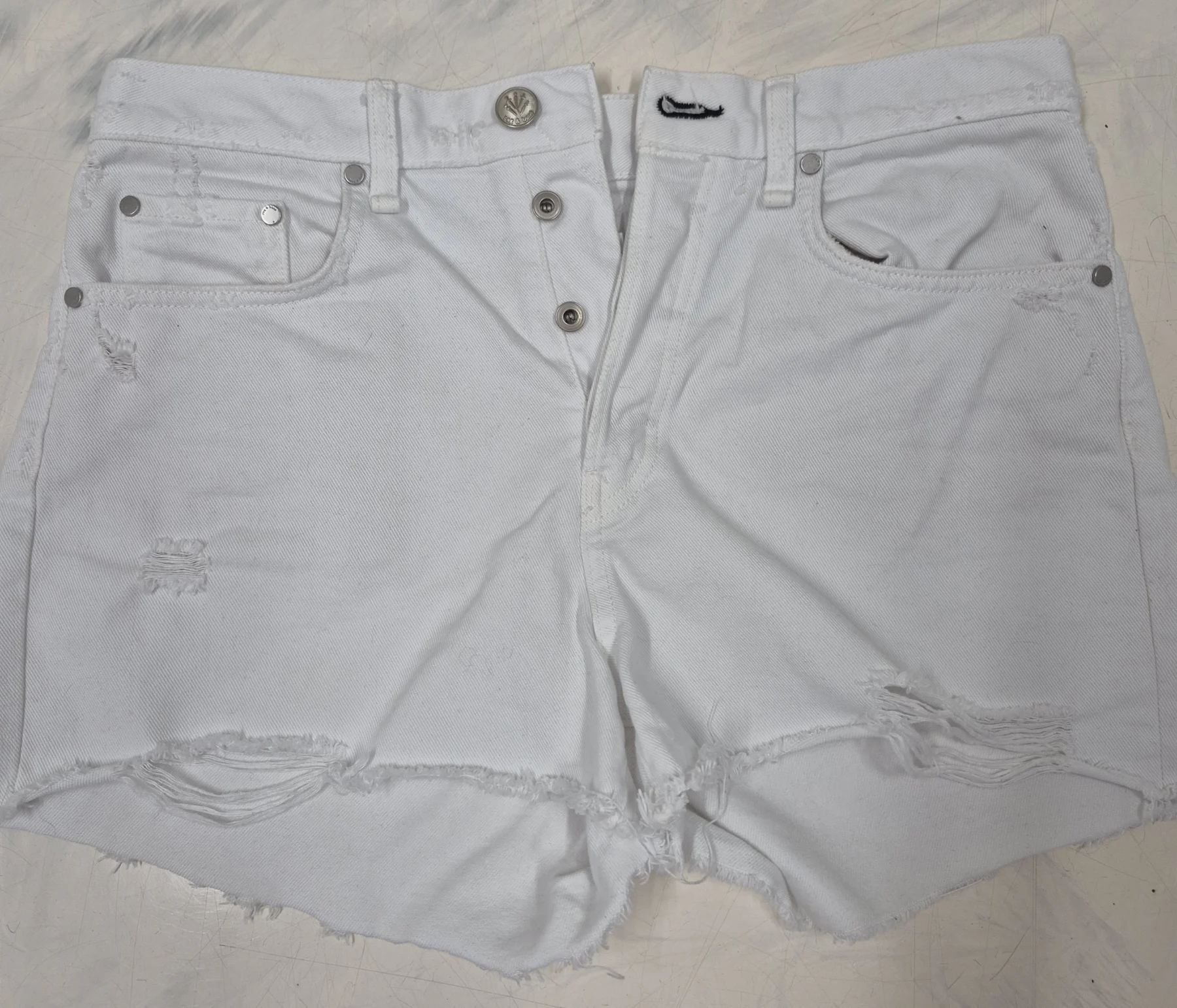 Short jeans blanc Rag and Bone Rag and Bone seconde main