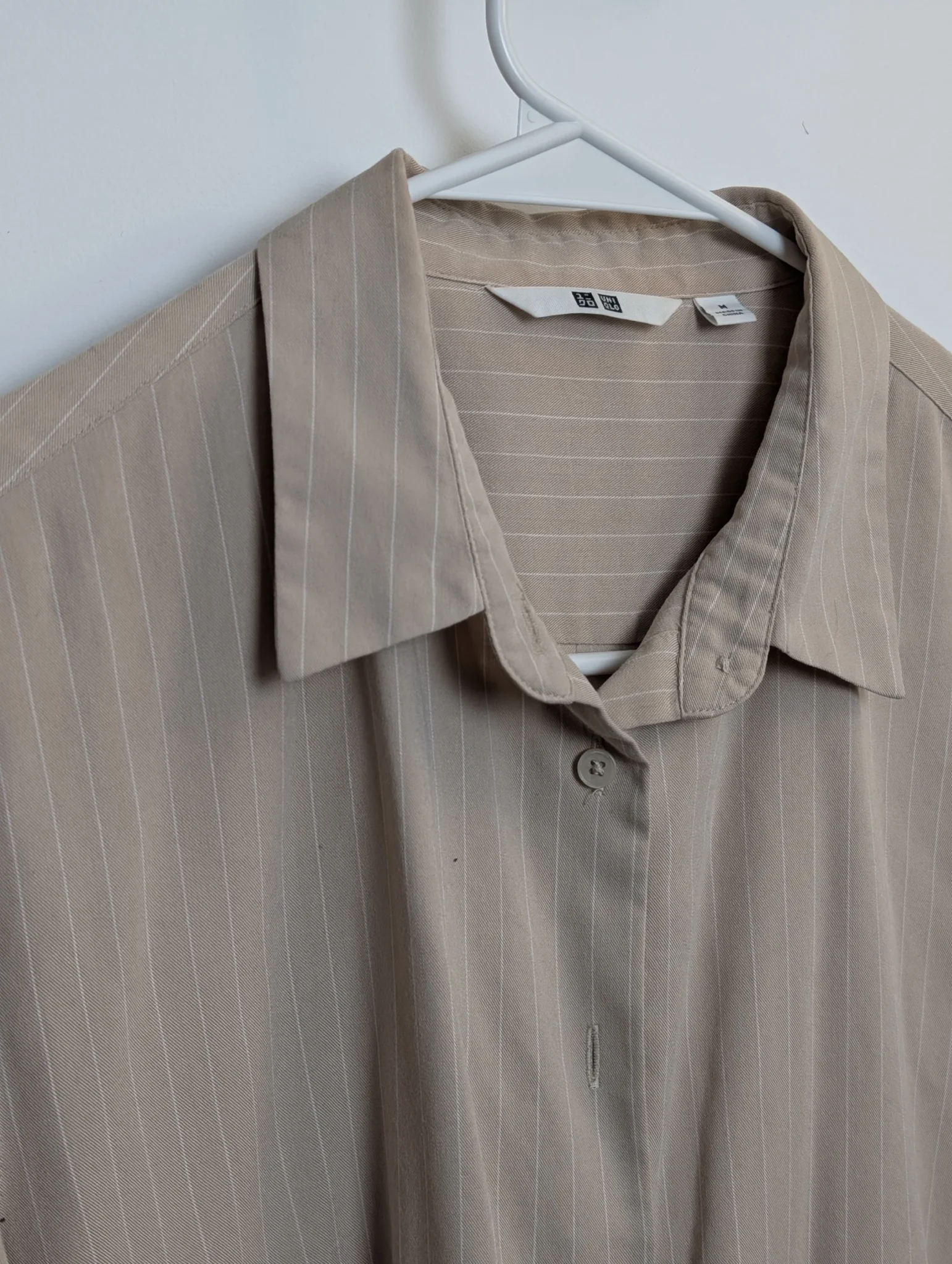 Image for 🤎 Chemise beige Uniqlo
