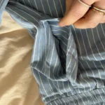 Thumbnail for Pantalons bleu rayé blanc