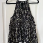Featured thumbnail for The Kooples Sunrise silk floral top size 1 or M