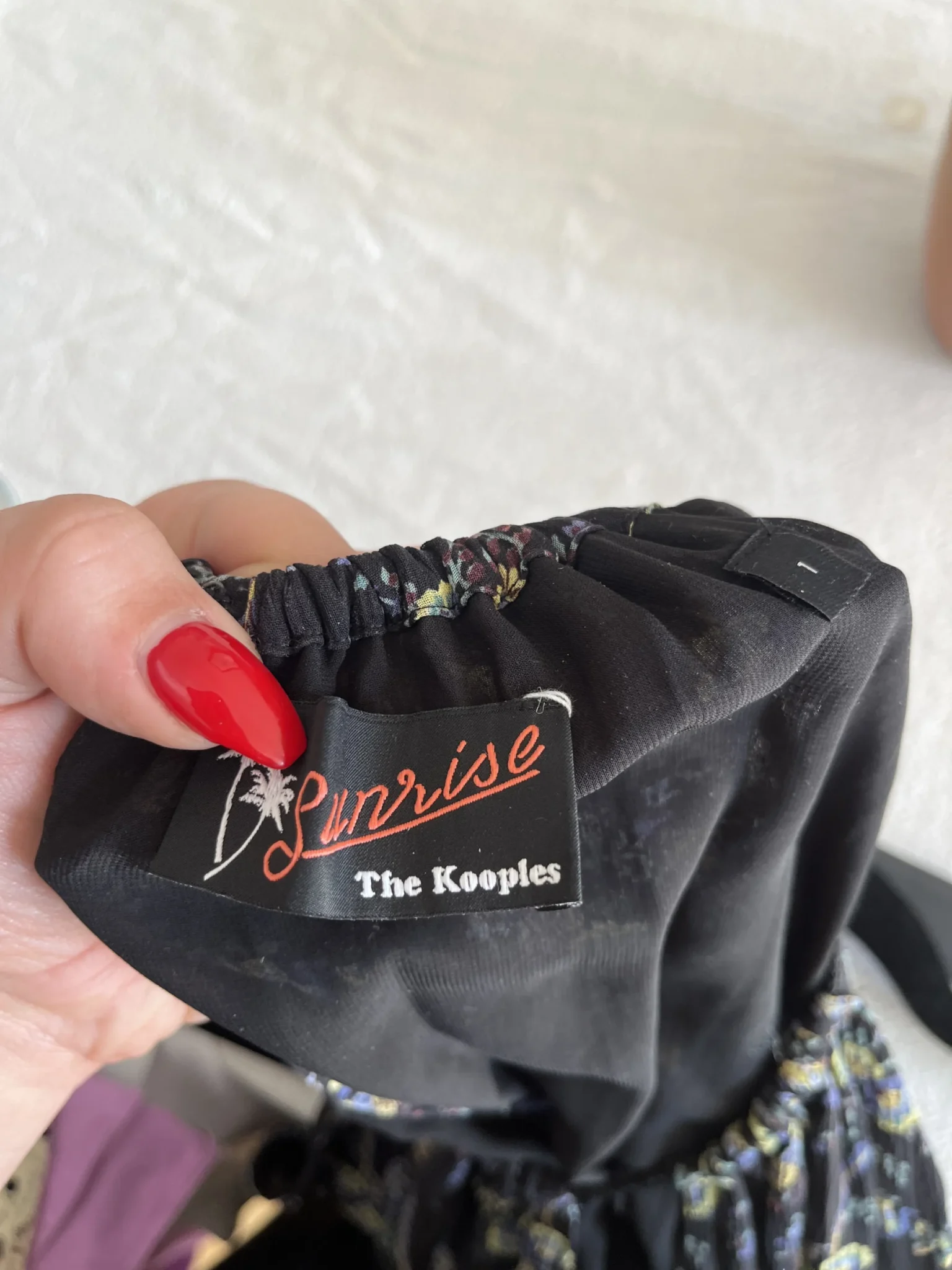 Image for The Kooples Sunrise silk floral top size 1 or M