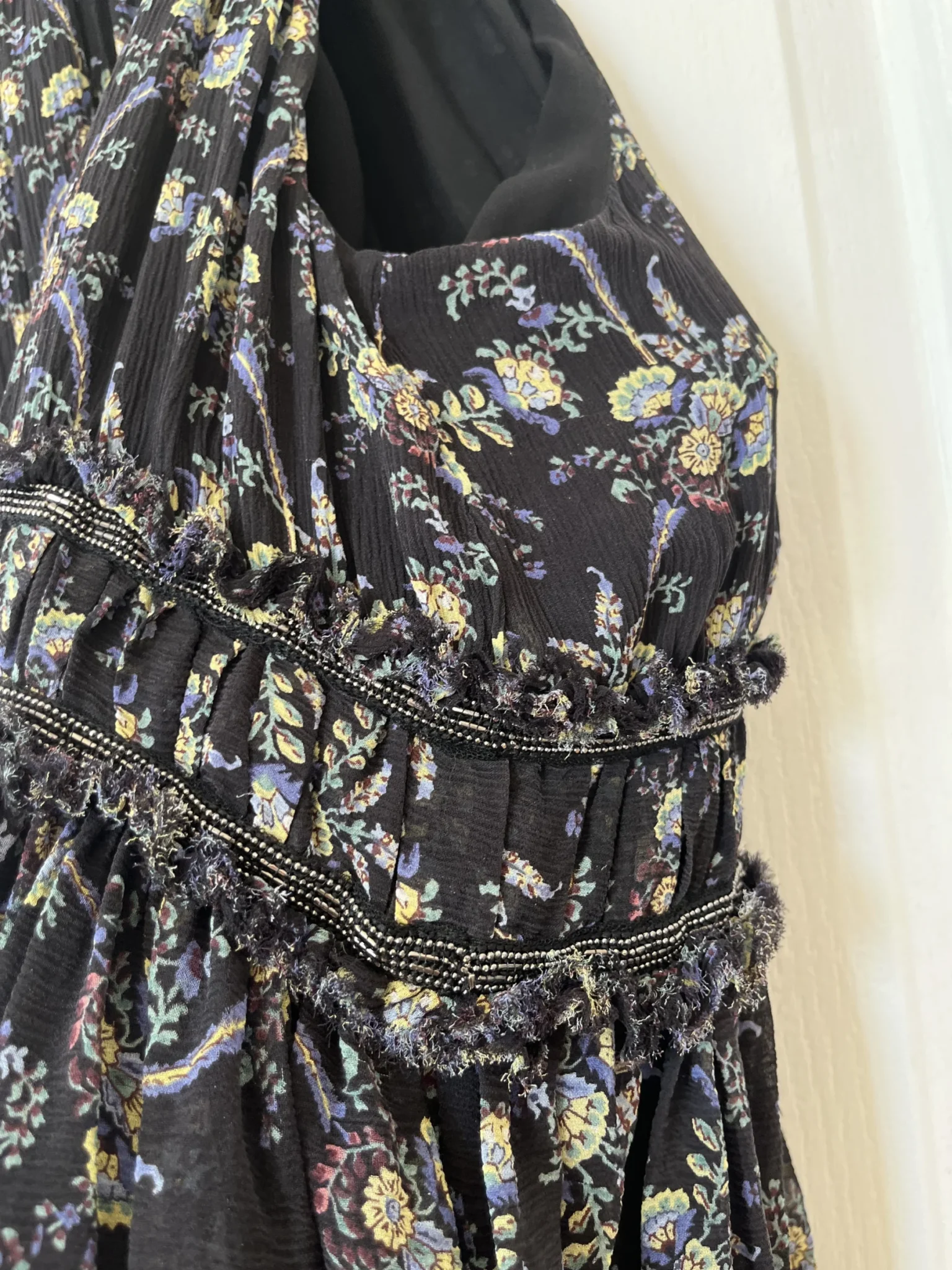 Image for The Kooples Sunrise silk floral top size 1 or M