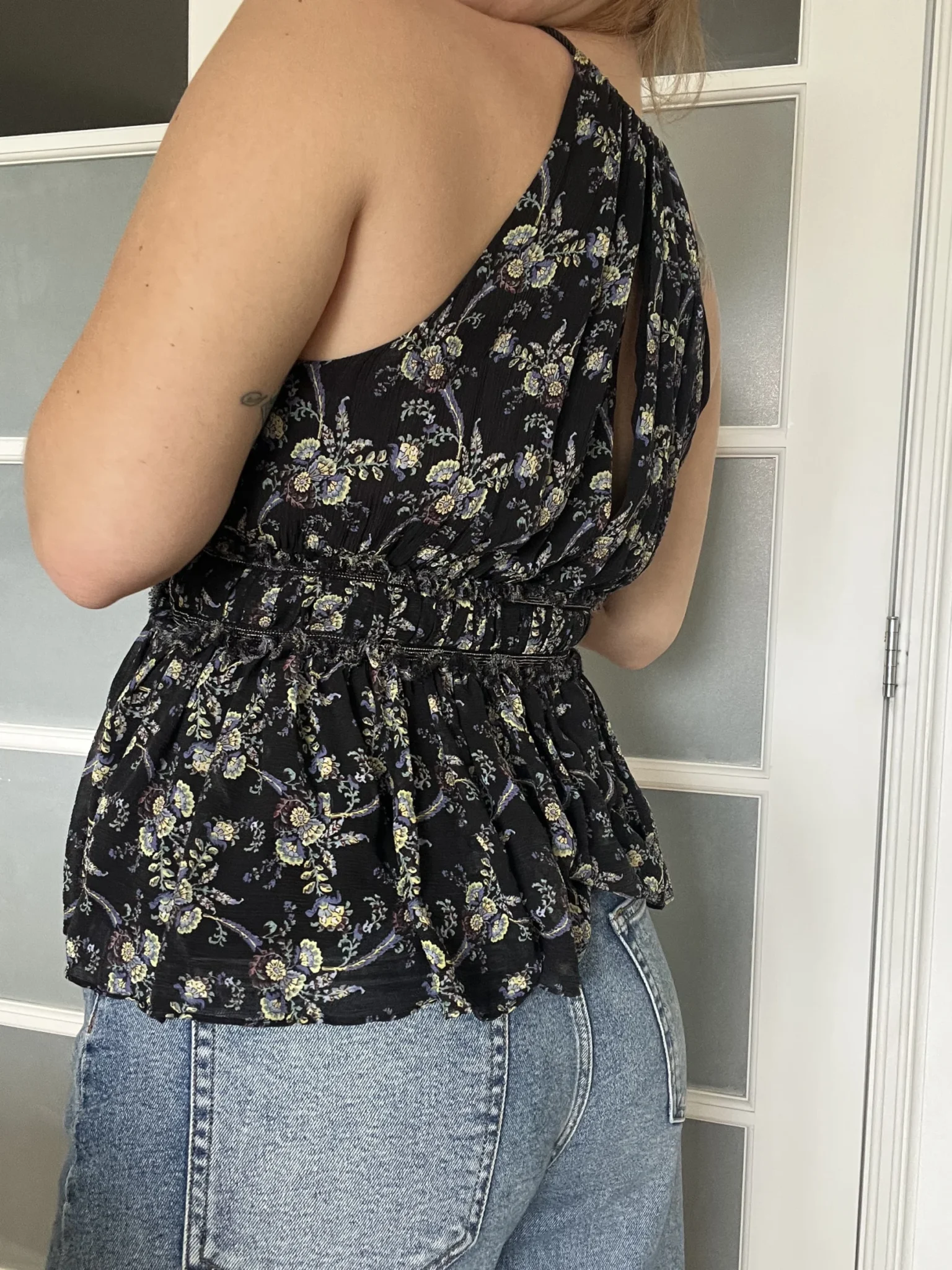 Image for The Kooples Sunrise silk floral top size 1 or M