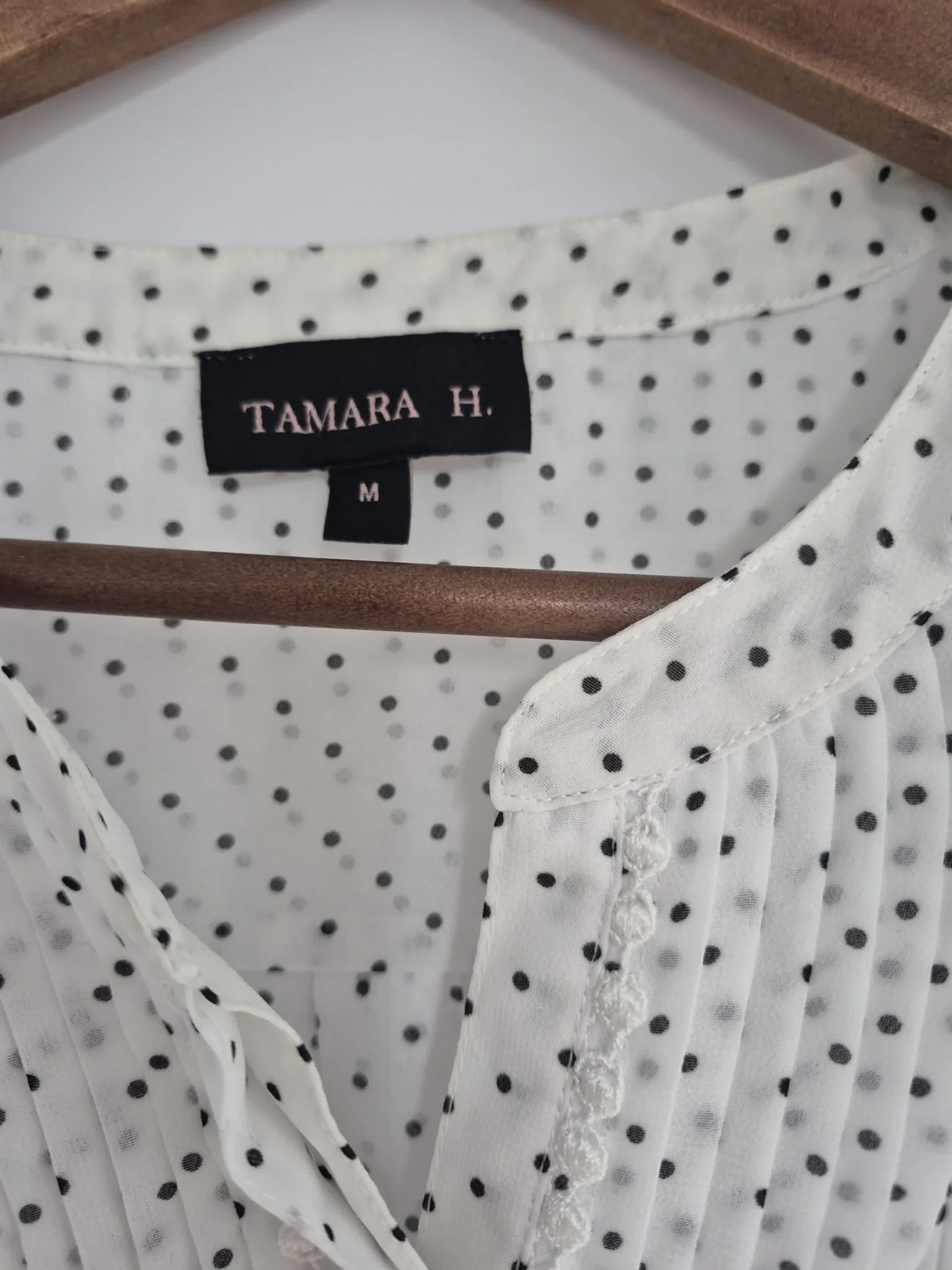Image for Chemise à pois à manches courtes Tamari