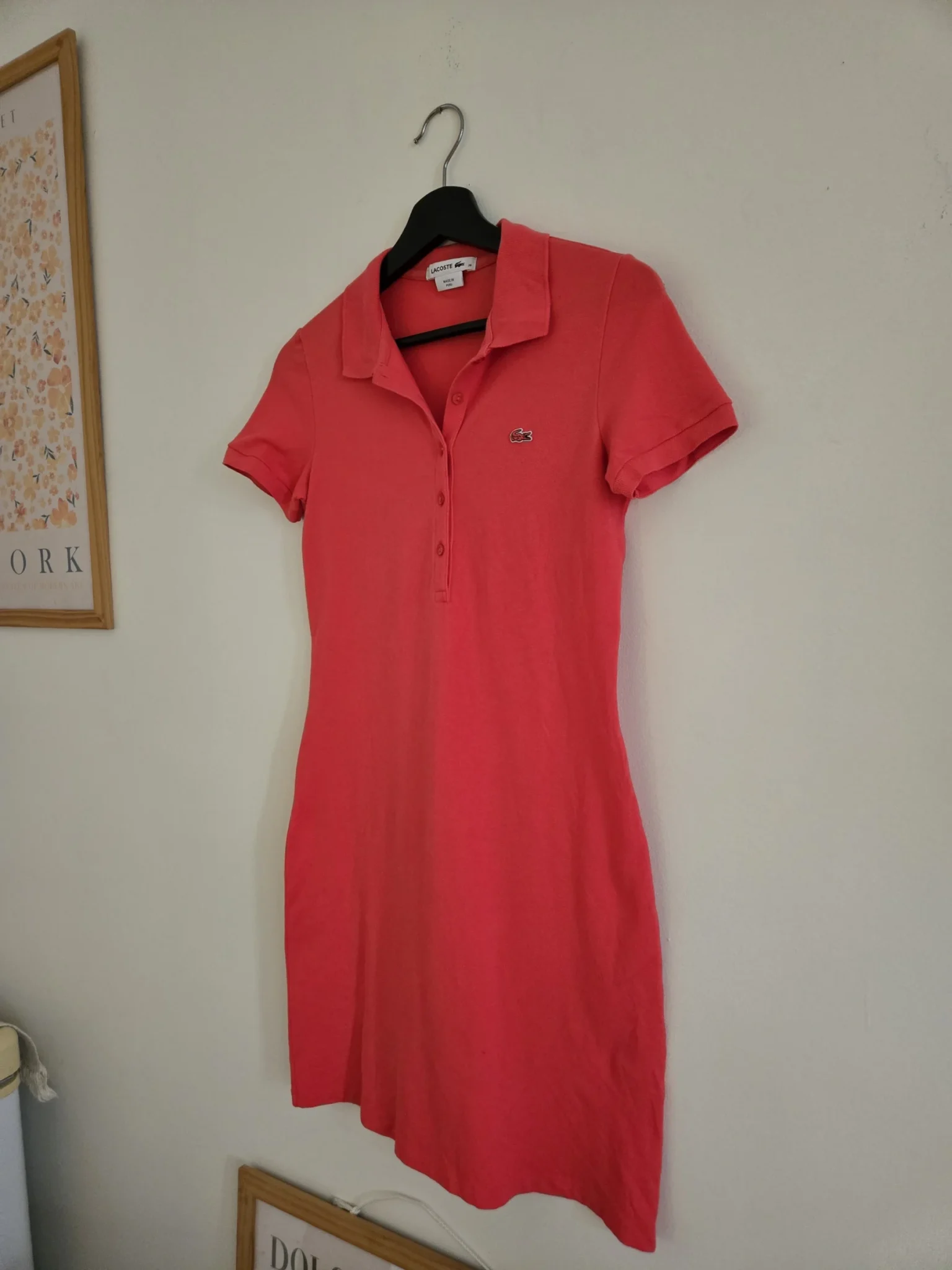 Image for Lacoste Robe Polo corail