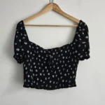 Thumbnail for 🌷blouse, floral cropped - Wilfred (Aritzia)