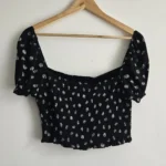 Thumbnail for 🌷blouse, floral cropped - Wilfred (Aritzia)