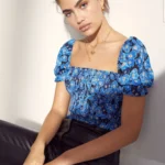 Thumbnail for 🌷blouse, floral cropped - Wilfred (Aritzia)